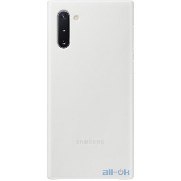 Чохол для смартфону  Samsung N970 Galaxy Note 10 Leather Cover White (EF-VN970LWEG) 